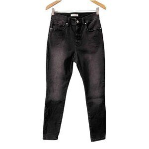 Good American Black Good Legs Crop Stretch Skinny Fit High Rise Womens Size 6